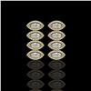 Image 1 : 5.33 CTW Marquise Diamond Designer Earrings 18K Yellow Gold - REF-986Y2K - 42784