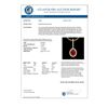 Image 3 : 2 CTW Ruby & Micro Pave VS/SI Diamond Necklace Solitaire Halo 18K Yellow Gold - REF-64Y2K - 20668