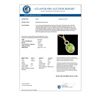 Image 3 : 3 CTW Peridot & Micro Pave Solitaire Halo VS/SI Diamond Necklace 14K Yellow Gold - REF-53W6F - 22767