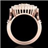 Image 4 : 2.03 CTW Intense Fancy Yellow Diamond Engagement Art Deco Ring 18K Rose Gold - REF-245K5W - 37904