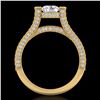Image 1 : 2 CTW VS/SI Diamond Micro Pave Ring 18K Yellow Gold - REF-290K9W - 36949
