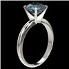 Image 4 : 2.50 CTW Certified Intense Blue SI Diamond Solitaire Engagement Ring 10K White Gold - REF-608A5X - 3
