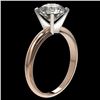 Image 4 : 2.50 CTW Certified H-SI/I Quality Diamond Solitaire Engagement Ring 10K Rose Gold - REF-870M2H - 329