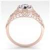Image 4 : 1.01 CTW VS/SI Diamond Solitaire Engagement Ring 18K Rose Gold - REF-301Y9K - 36032