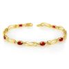 Image 1 : 2.62 CTW Ruby & Diamond Bracelet 10K Yellow Gold - REF-27M3H - 10725