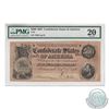 USA; T-64. 1864 Confederate States of America $500. S/N: 10821/D. PMG VF-20 Tears.