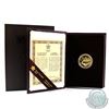 Canada 1987 Canada $100 XV Olympic Winter Games 14K Gold Coin in Original Box with COA.