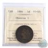 Image 1 : 1-cent 1884 Obverse 1 ICCS Certified VG-10 *Key Date*
