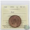Image 1 : 1-cent 1902 ICCS Certified MS-65 RED. Soft satin Fields with near 100% full red coin.