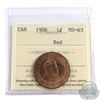 Image 1 : 1-cent 1906 ICCS Certified MS-63; Red