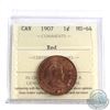 Image 1 : 1-cent 1907 ICCS Certified MS-64 RED! A Choice coin with almost 100% Full Red.