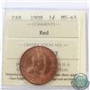 Image 1 : 1-cent 1909 ICCS Certified MS-65 Red! A deep cherry red coin with radiant luster. Tied for 2nd Highe