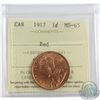 Image 1 : 1-cent 1917 ICCS Certified MS-65 RED! Bright vibrant Coin.