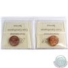 Image 2 : 1-cent 1933 & 1934 Both ICCS Certified MS-64 RED! 2pcs