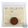 Image 1 : 1-cent 1955 NSF, ICCS Certified VF-20. A Nice Light chocolate brown coin.