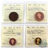 Image 1 : 1-cent 1998-1908 Matte PF-64, 1908-1998 Mirror PF-67, 2003 Gold ML PF-67 & 2017 Rock Dove Gold Plate