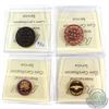 Image 2 : 1-cent 1998-1908 Matte PF-64, 1908-1998 Mirror PF-67, 2003 Gold ML PF-67 & 2017 Rock Dove Gold Plate