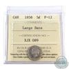 Image 1 : 5-cent 1858 Large Date ICCS Certified F-12