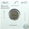 Image 1 : 5-cent 1909 Round Leaves UNC (Bob Armstrong Holder)