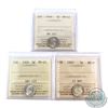 Image 1 : 5-cent 1918, 1919 & 1920 ICCS Certified MS-63. 3pcs