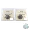 Image 2 : 5-cent 1922 & 1923 ICCS Certified MS-63. 2pcs