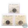 Image 1 : 5-cent 1930, 1931 & 1932 ICCS Certified AU-55. 3pcs