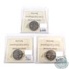 Image 2 : 5-cent 1930, 1931 & 1932 ICCS Certified AU-55. 3pcs