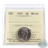 Image 1 : 5-cent 1937 ICCS Certified MS-65