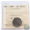 Image 1 : 5-cent 1948 ICCS Certified MS-65