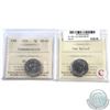 Image 1 : 5-cent 1951 Low Relief & 1951 Commemorative ICCS Certified MS-65. 2pcs