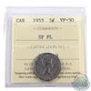 Image 1 : 5-cent 1953 SF FL ICCS Certified VF-30