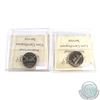 Image 2 : 5-cent 1977 Low 7 MS-65 & 1977 High 7 MS-66 ICCS Certified. 2pcs