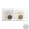 Image 2 : 5-cent 1996 Far 6 MS-65 & 1998 ICCS Certified MS-66. 2pcs