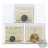 Image 1 : 5-cent 2015, 10-cent & Loon $1 ICCS Certified MS-67. 3pcs