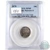 Image 1 : 10-cent 1870 Narrow 0/0 PCGS Certified XF-45, Rare
