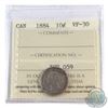 Image 1 : 10-cent 1884 ICCS Certified VF-30