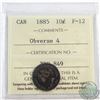 Image 1 : 10-cent 1885 Obverse 4 ICCS Certified F-12