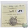Image 1 : 10-cent 1886 Obv.5 Small 6 ICCS Certified VF-30