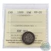 Image 1 : 10-cent 1889 ICCS Certified VF-20