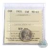 Image 1 : 10-cent 1935 ICCS Certified MS-63