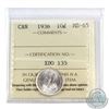 Image 1 : 10-cent 1936 ICCS Certified MS-65