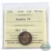 Image 1 : 10-cent 1938 'Double 19' ICCS Certified MS-64