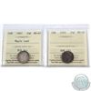 Image 1 : 10-cent 1947 Maple Leaf & 1949 ICCS MS-65. 2pcs