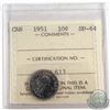 Image 1 : 10-cent 1951 ICCS Certified SP-64
