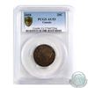 Image 1 : 20-cent 1858 PCGS Certified AU-53. Coinage Alignment, this medium toned coin has attractive deep oli