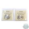 Image 2 : 25-cent 1937 & 1942 ICCS Certified MS-64. Both coins are a nice blast white. 2pcs