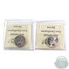 Image 2 : 25-cent 1947 Dot ICCS F-15 & 1947 Maple Leaf ICCS MS-64. 2 pcs