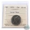 Image 1 : 25-cent 1973 Large Bust ICCS Certified SP-64!