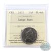 Image 1 : 25-cent 1973 Large Bust ICCS Certified PL-66