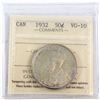 Image 1 : 50-cent 1932 ICCS Certified VG-10